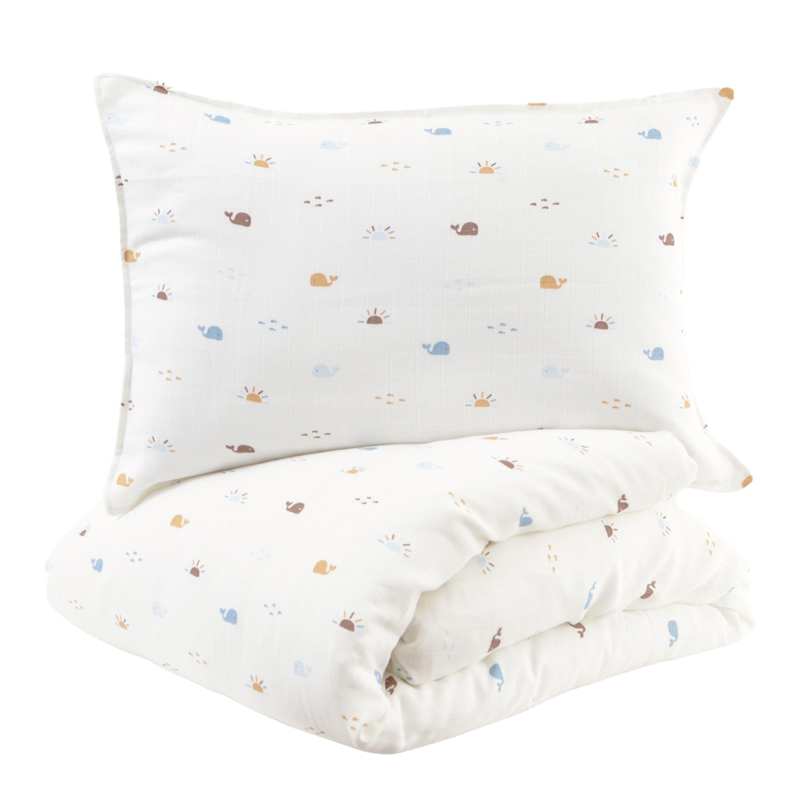 Parure de lit gaze de coton Malo 100x140 cm -