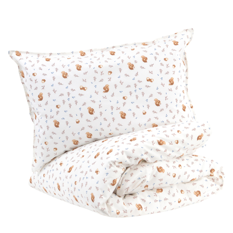 Little Crevette - Parure de lit Noisette 100x140 cm - Mixte