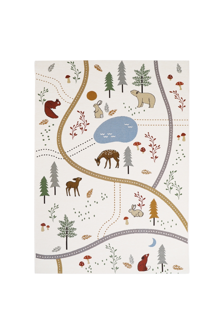 Tapis de jeu indoor & outdoor 123x180cm LITTLE FOREST 1