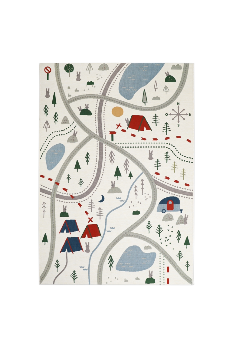 Tapis de jeu indoor & outdoor 123x180cm LITTLE CAMPER 1