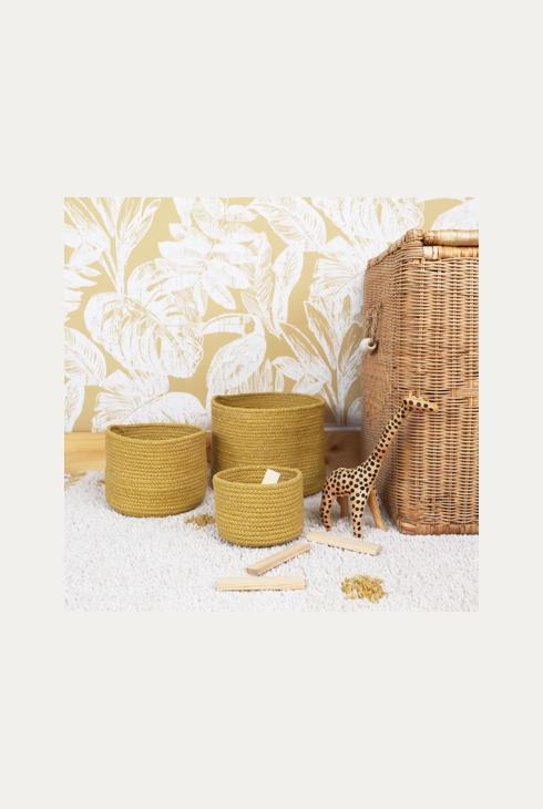 Set de 3 paniers de rangement ILSE Miel
