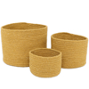 Set de 3 paniers de rangement ILSE Miel