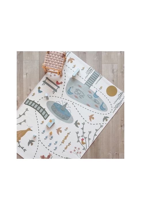 Tapis de jeu indoor & outdoor 123x180cm BIRD PARADISE