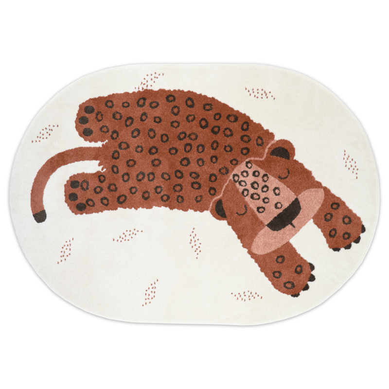 Tapis petit léopard 120x170cm KLEO SIENNA -