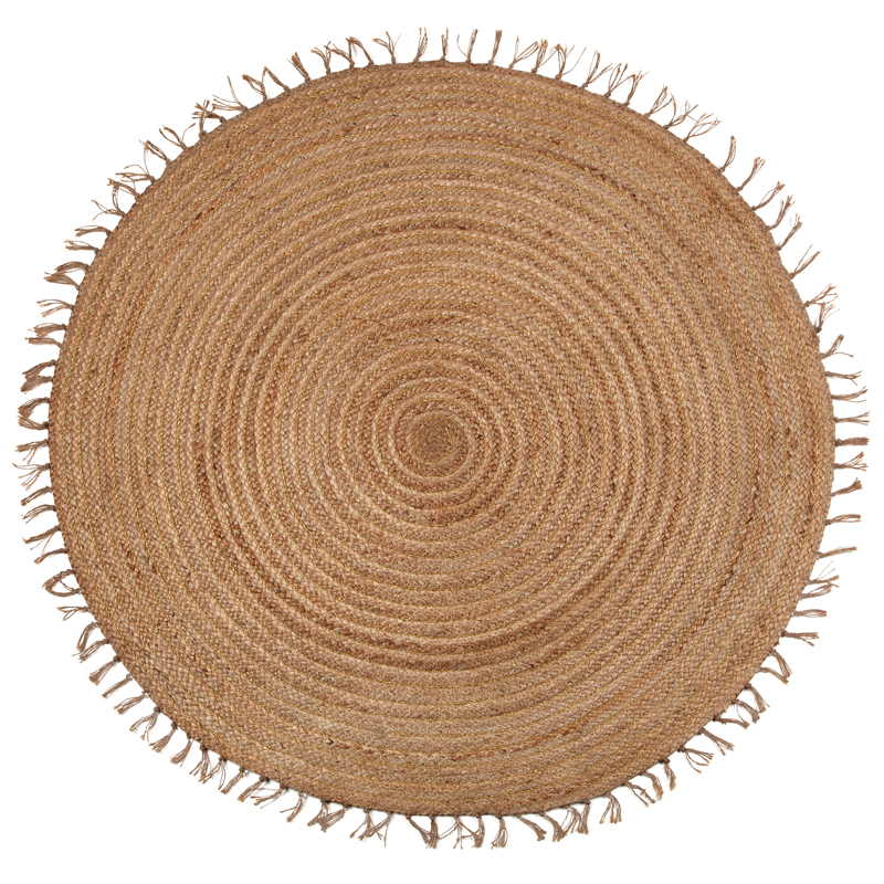 Tapis jute rond 140cm ABHA -