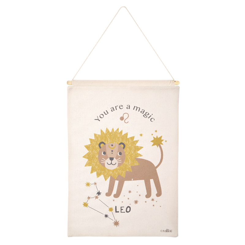 Déco murale zodiaque signe lion LITTLE LEO -