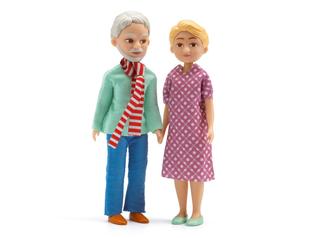 Les grands-parents pour maison de poupées -