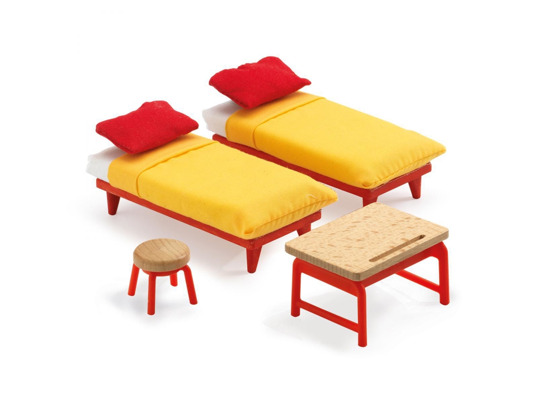 Djeco - La chambre des enfants pour maison de poupées - - Dès 4 ans