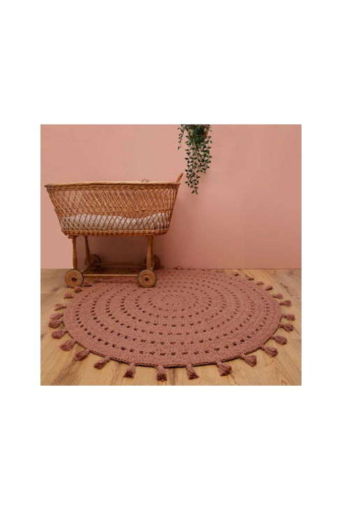 Tapis crochet 120cm NILA