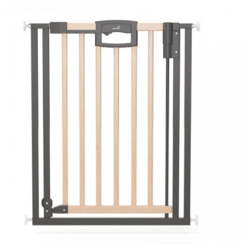 Geuther - Barrière de porte à pression easylock plus bois/metal 80,5 cm - 88,5 cm nature, Geuther -
