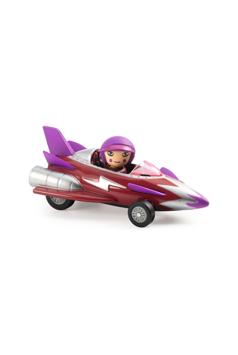 Figurine crazy motors miss burgundy, Djeco 1