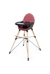 Réhausse Chaise haute bébé évolutive CONFORT Noir et Bordeaux 3