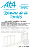 Barrière de lit bébé 140cm FESTIVE 3