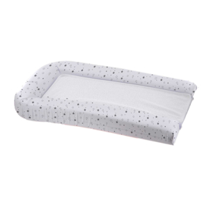 Matelas à langer PVC + 2 éponges amovibles blanc imprimé étoiles 42x70cm 1