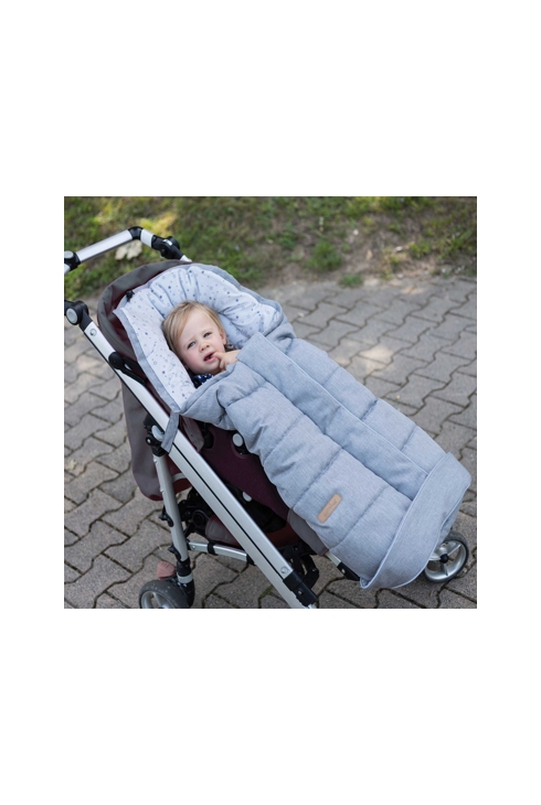 Chancelière outdoor intérieur imprimé étoiles grises - 110/55 cm