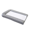 Matelas à langer PVC + 2 éponges amovibles gris 42x70cm