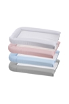 Matelas à langer PVC + 2 éponges amovibles gris perle 42x70cm 2