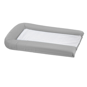 Matelas à langer PVC + 2 éponges amovibles gris perle 42x70cm 1