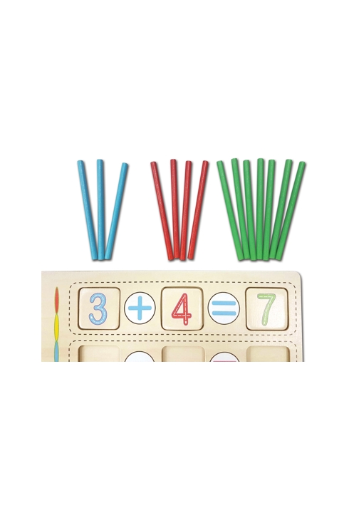 Boîte d'activités en bois FSC pour apprendre les maths et les opérations