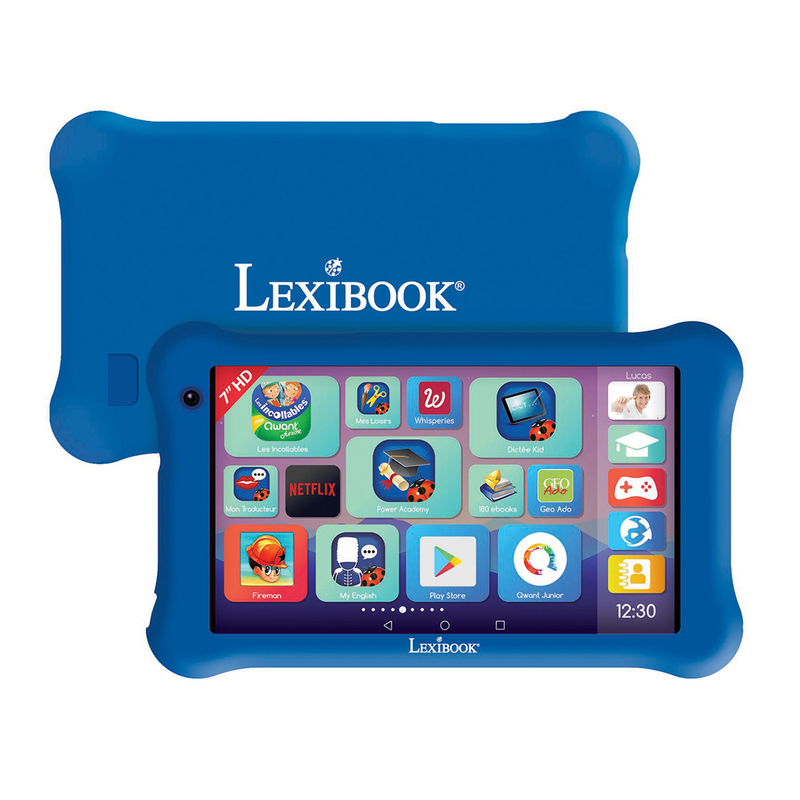 Lexibook - LexiTab Master 7", la tablette ludo-éducative et coque en silicone de protection - FR - Mixte - De 6 ans à 16 ans