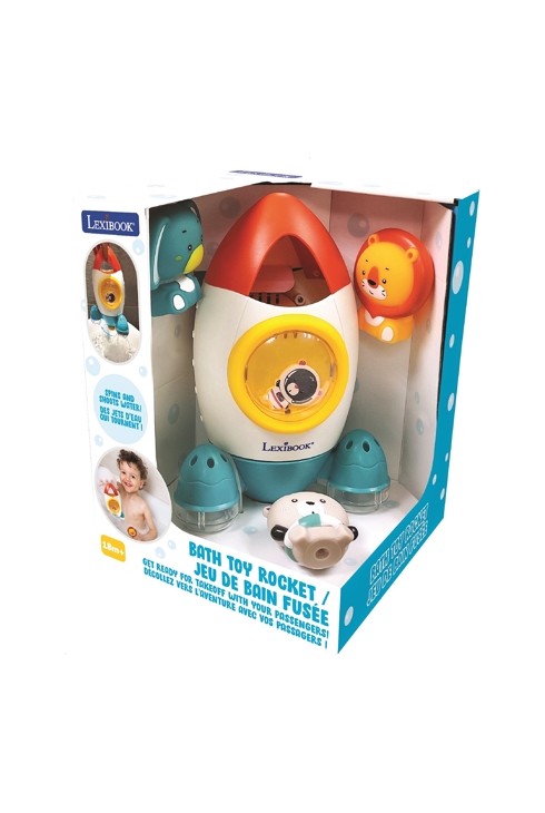 Jeu de bain Fusée avec animaux flottants