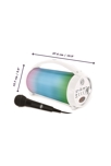 Enceinte Bluetooth® portable lumineuse avec micro iParty® 5