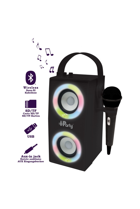 Enceinte Bluetooth® portable avec micro et effets lumineux