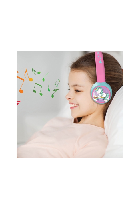 Casque Licorne 2 en 1 Bluetooth® et filaire confortable et pliable avec limitation de son