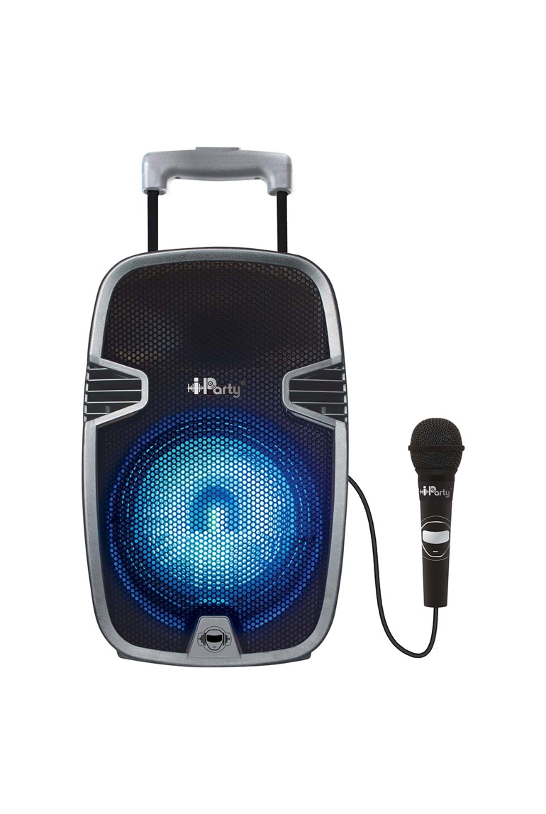Bluetooth® Karaoké Audio System 8’’ avec roulettes, lumières et micro 1