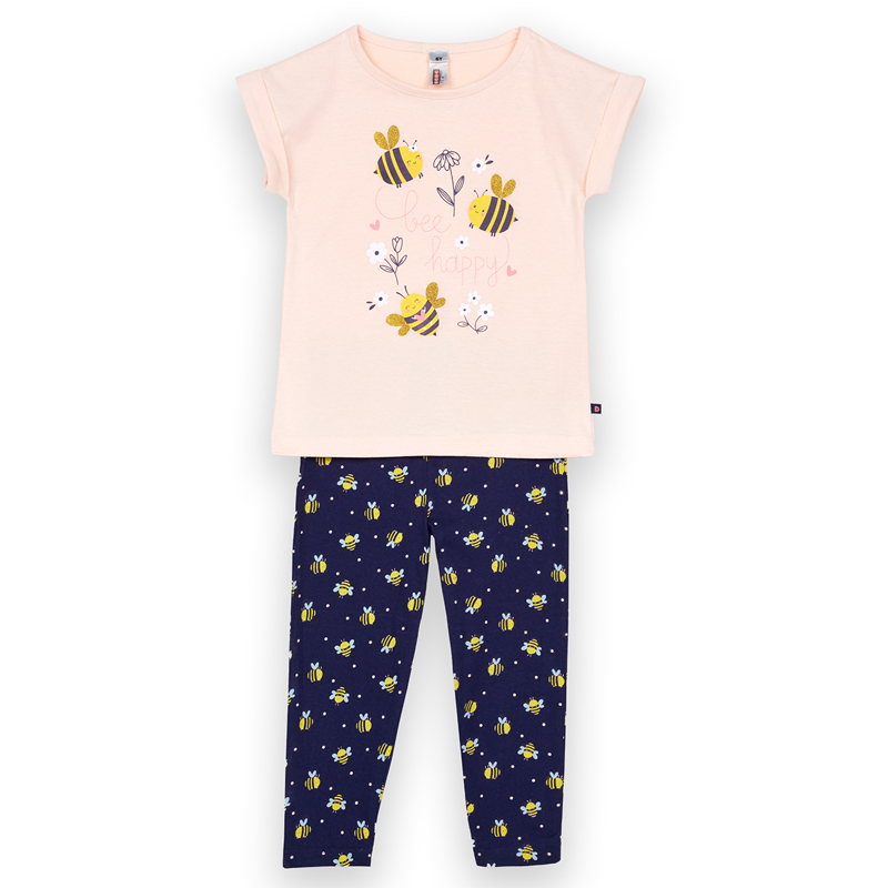 Pyjama court bee nude/marine - 4A