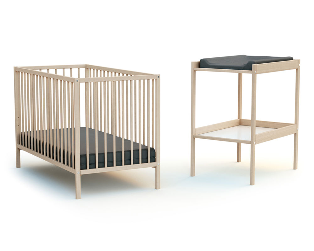 Duo lit bébé et table à langer -