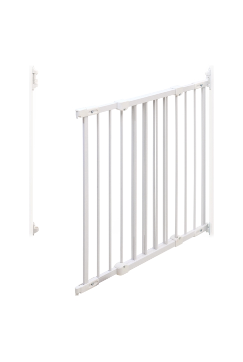 Barrière de sécurité bébé en acier Blanc