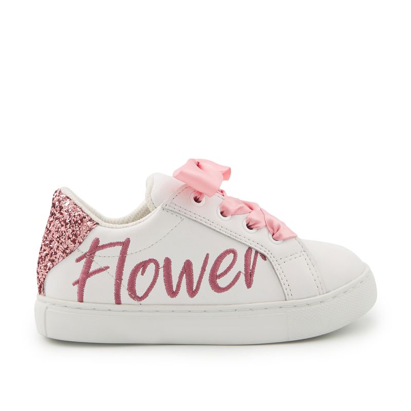 Bons Baisers - Baskets en cuir Mini Simone flower girl - Fille