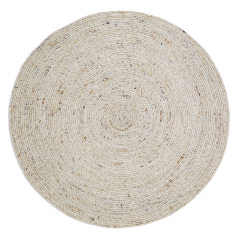Tapis laine feutrée NEETHU AVOINE - Diam 160 cm
