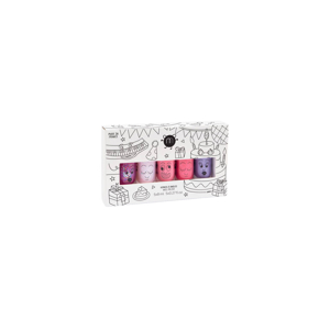 Coffret 5 vernis roses Party, Nailmatic 1