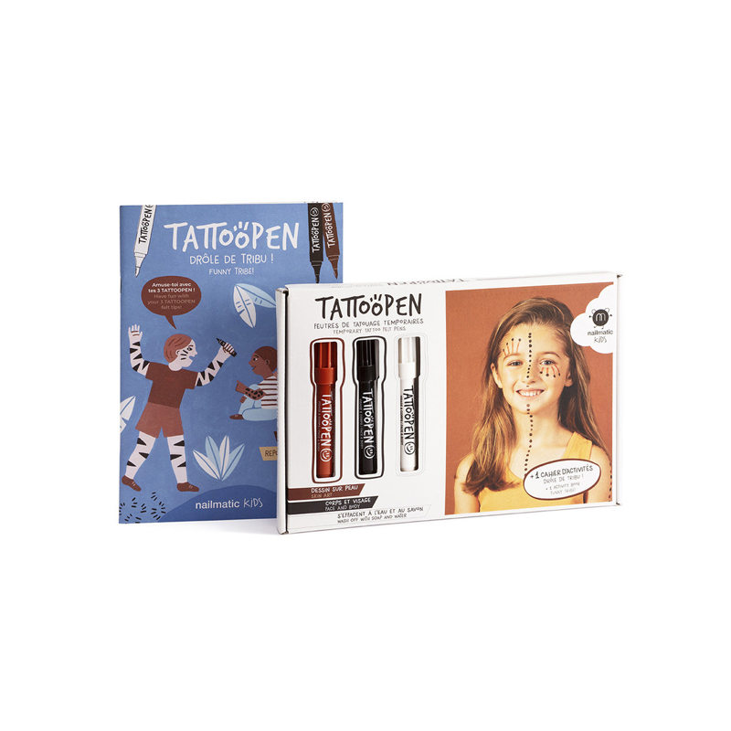 Coffret Tattopen Drôle de tribu, Nailmatic -