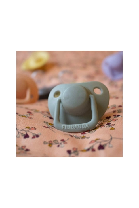 Lot de 2 sucettes anatomique en silicone 6 mois et +, Filibabba