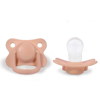 Lot de 2 sucettes anatomique en silicone 6 mois et +, Filibabba