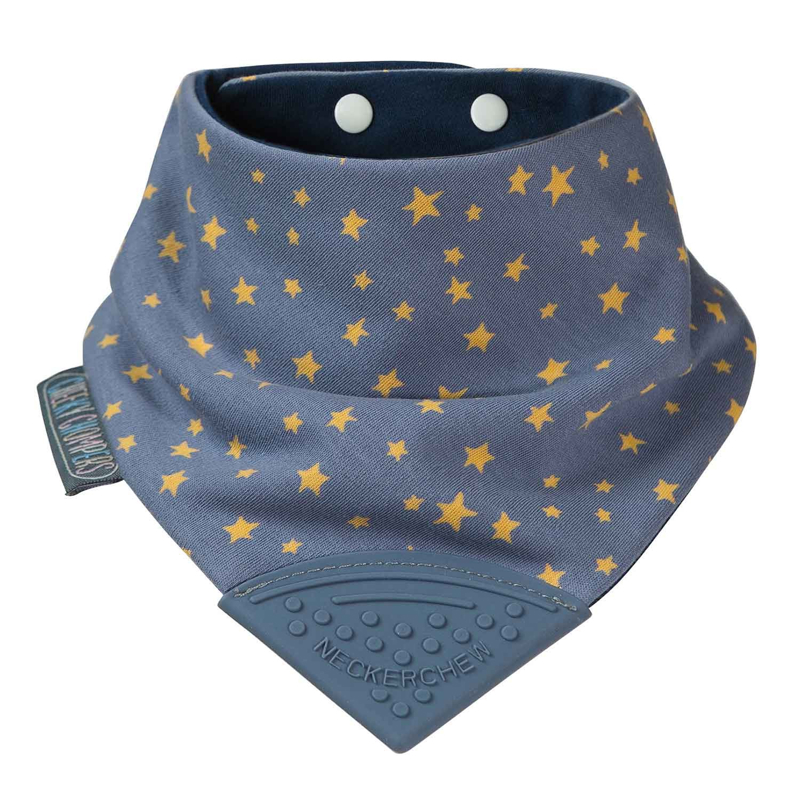 Cheeky Chompers - Bavoir bandana avec embout de dentition Etoiles, Cheeky Chompers - Mixte