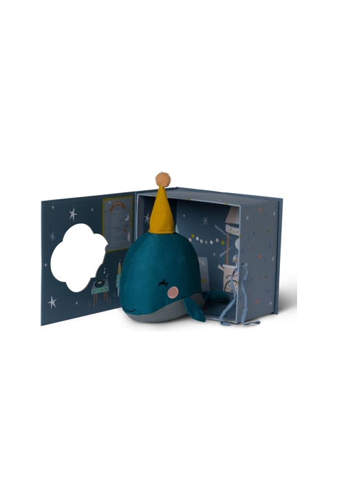 Peluche dans un coffret cadeau Baleine, Picca Loulou