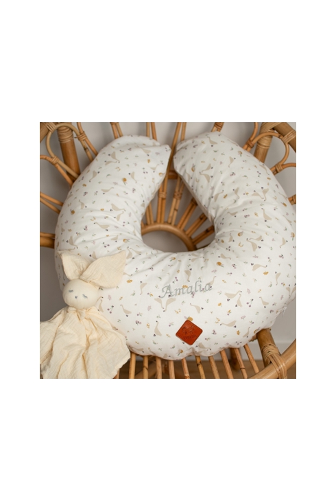 Petit coussin d'allaitement ergonomique + housse Sidonia, Sevira Kids