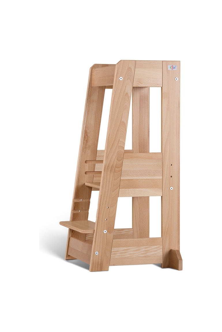 Tour d'apprentissage et d'observation FELIX Montessori bois naturel, Tissi 1