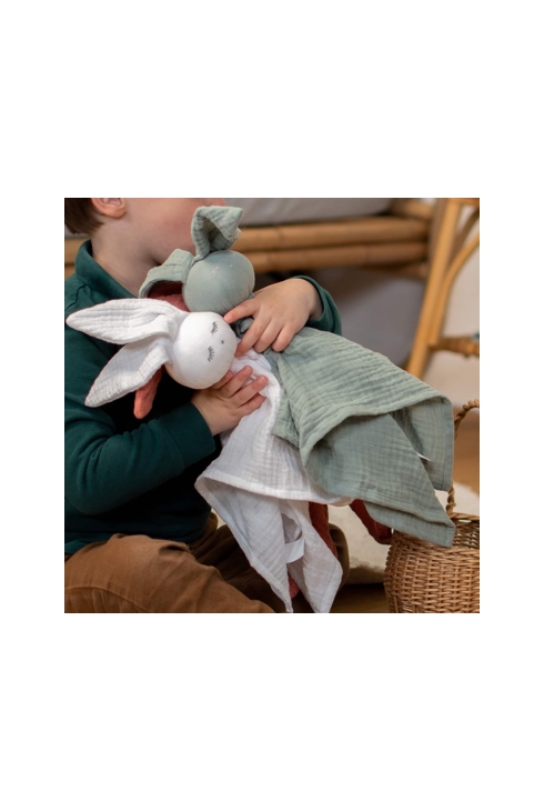Doudou plat Lapin Safari, Sevira Kids
