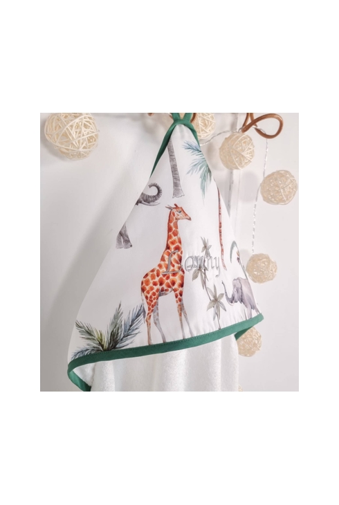 Grande cape de bain en coton et bambou Safari, Sevira Kids