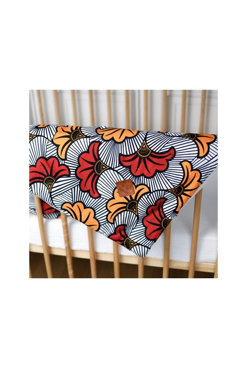 Grande couverture en coton Wax Fleurs de mariage, Sevira Kids