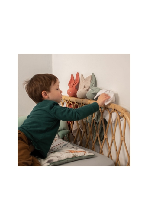 Doudou plat Lapin Eucalyptus, Sevira Kids