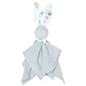 Doudou plat Lapin Eucalyptus, Sevira Kids 1