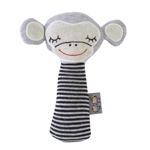 Hochet en tricot de coton Singe, Sevira Kids 1