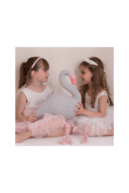 Grande peluche en coton Flamant rose, Sevira Kids