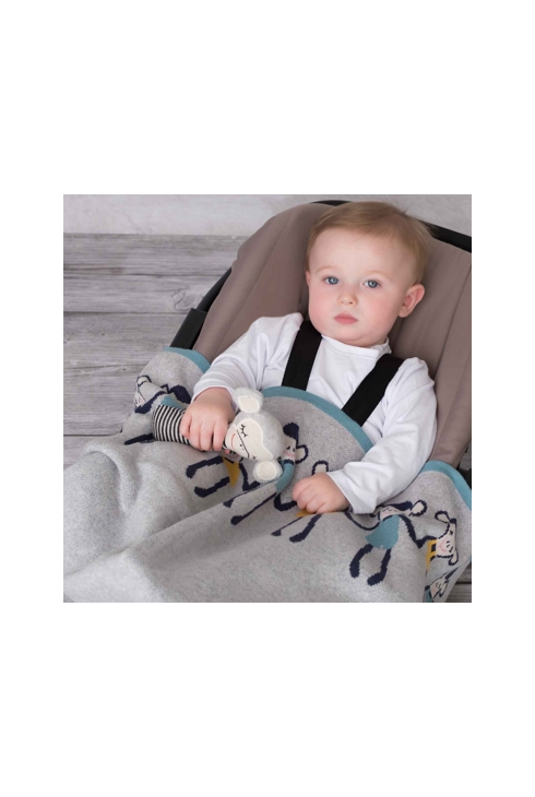 Couverture pour bébé en coton bio SINGE, Sevira Kids